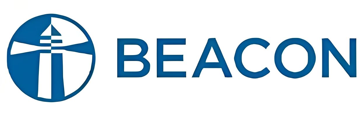 Beacon logo with lighthouse icon