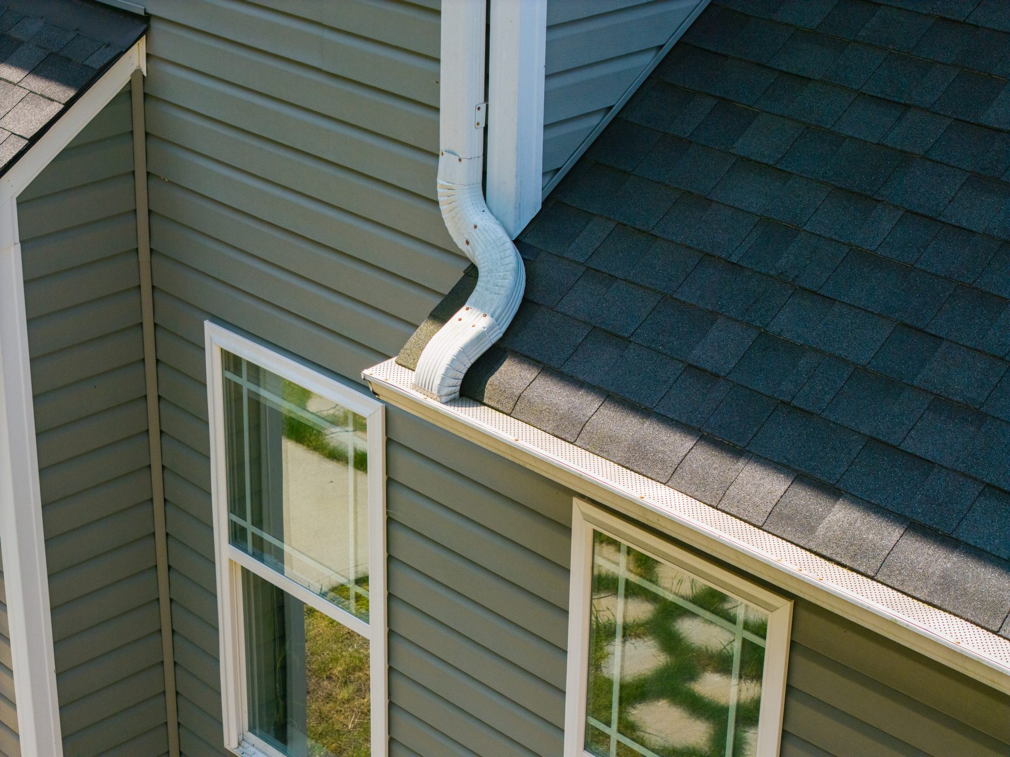 Gutter Guard on Rain Gutter