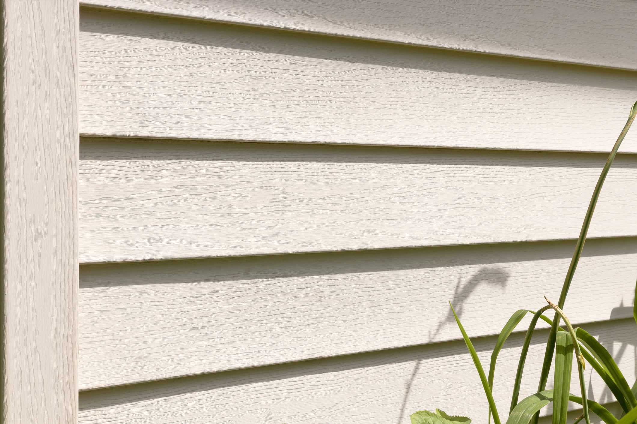 Detail of a vinyl siding installed on a house